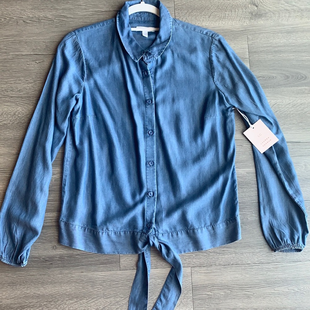 Lauren Conrad Demin Tie Shirt